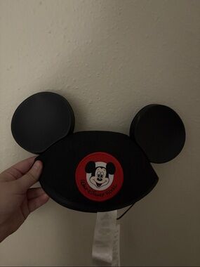 Disney Black Mickey Ears Headband with Red Logo